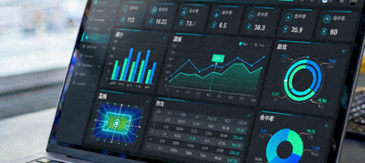 显示复杂比赛数据和统计图表的电脑屏幕